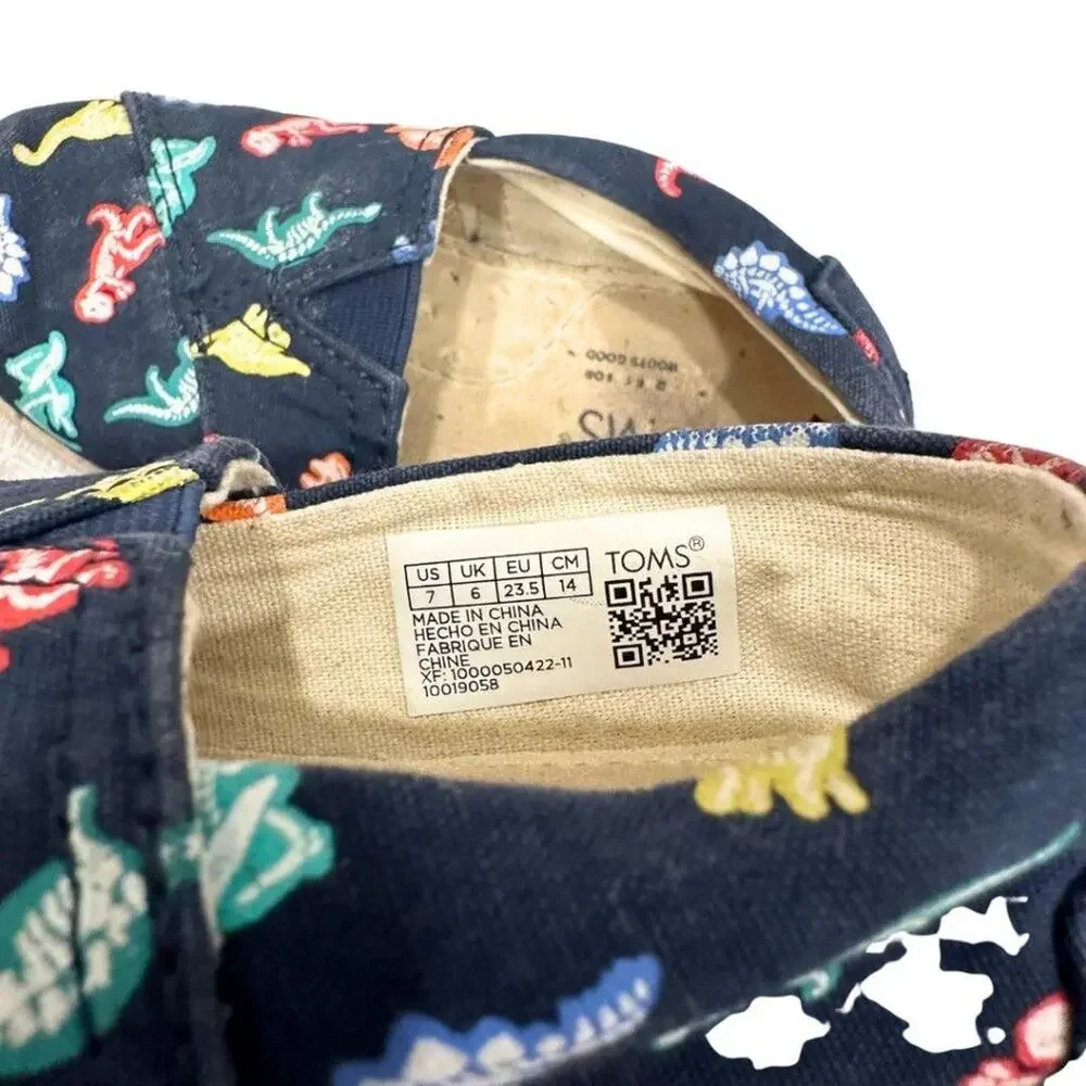 Toms Belmont Dino Slip On Casual Blue, Green, Red 7